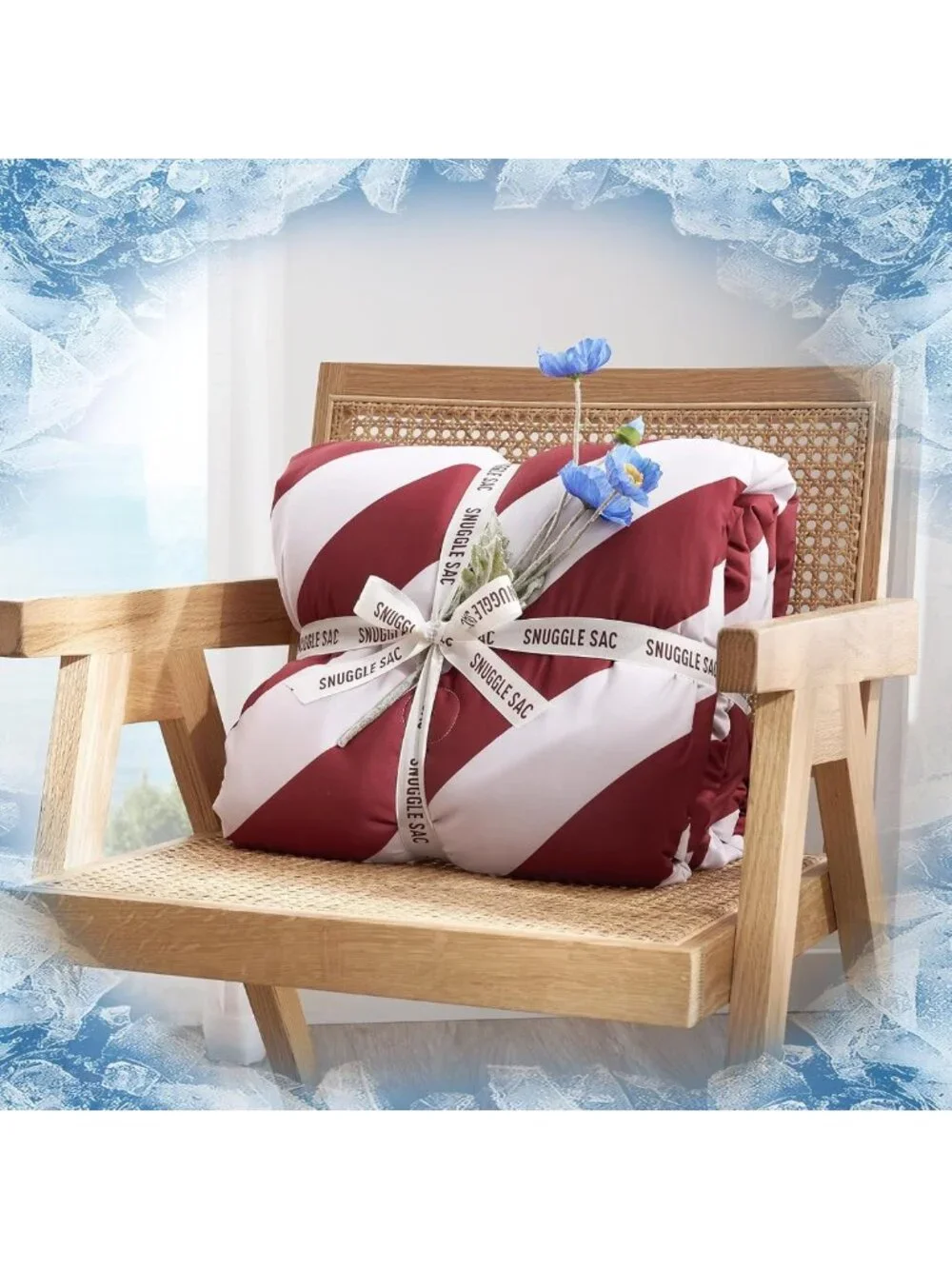 Cooling Comforter King Size Set - Lightweight Double-Sided Summer Quilt, 106x90